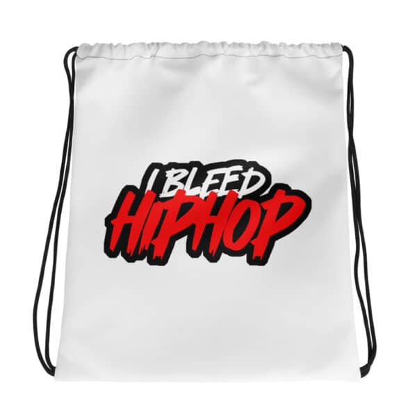 "I Bleed Hip Hop" Logo Drawstring bag