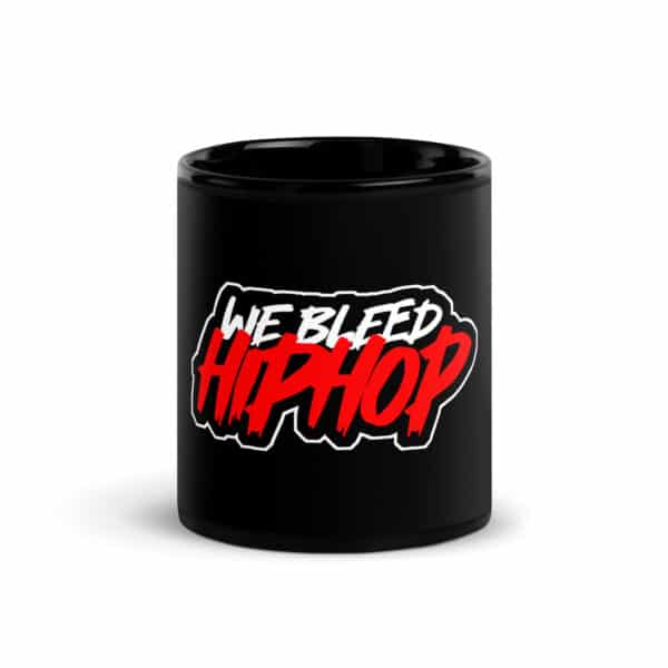 WeBleedhipHop Black Glossy Mug - Image 2