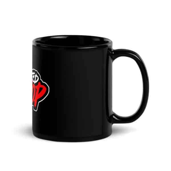 WeBleedhipHop Black Glossy Mug - Image 11