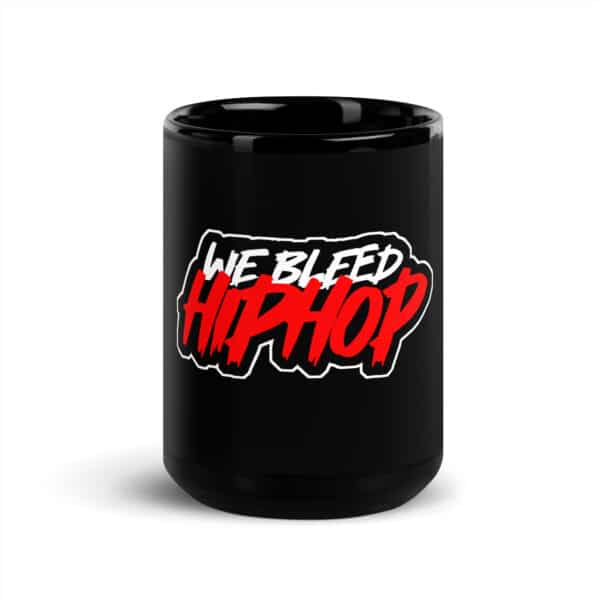 WeBleedhipHop Black Glossy Mug - Image 4