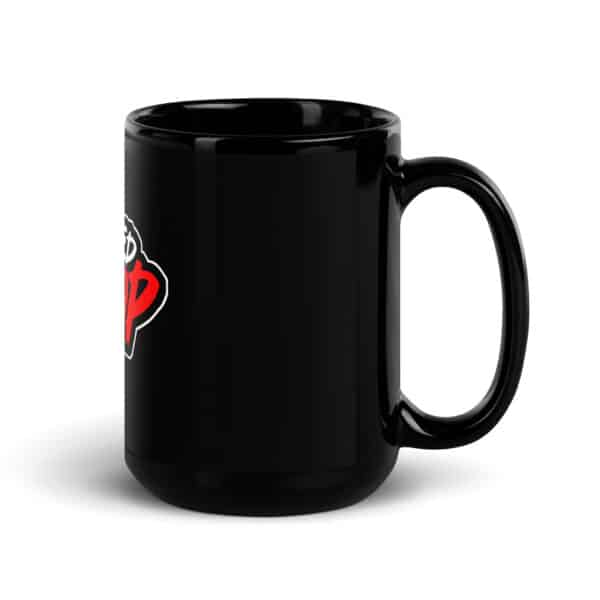 WeBleedhipHop Black Glossy Mug - Image 3