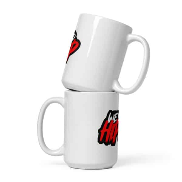 WeBleedHipHop White Glossy Mug - Image 3