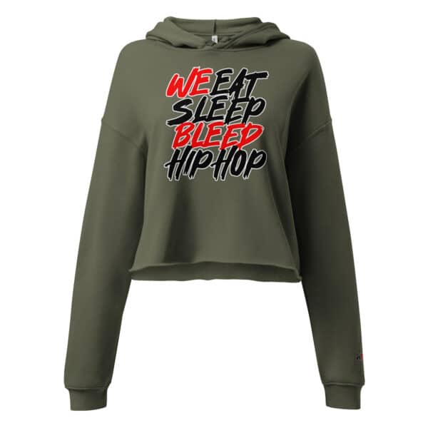 WeBleedHipHop "WE BLEED" Crop Hoodie - Image 5