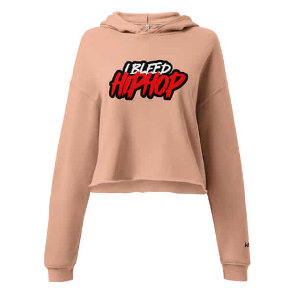 "I Bleed Hip Hop" Crop Hoodie - Image 4