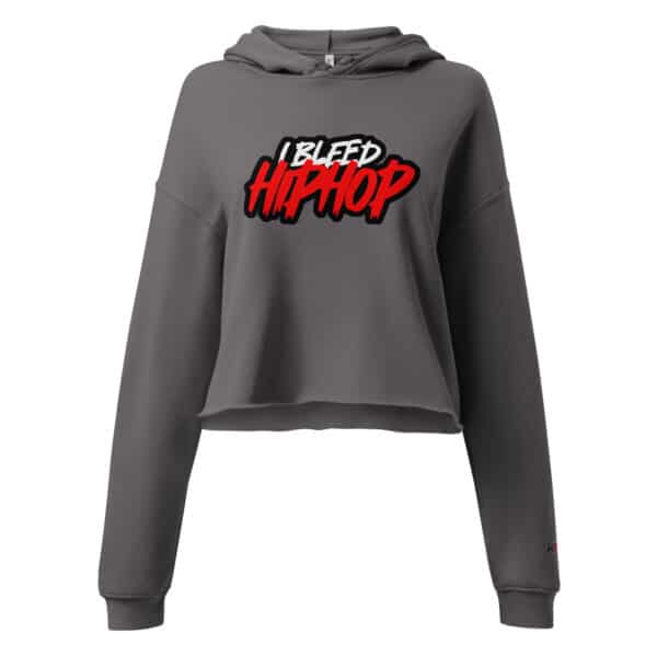 "I Bleed Hip Hop" Crop Hoodie - Image 3