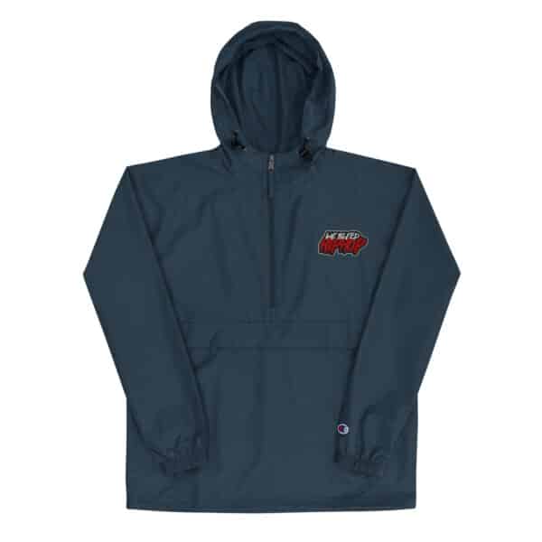 WeBleedHipHop LOGO Embroidered Champion Packable Jacket - Image 2