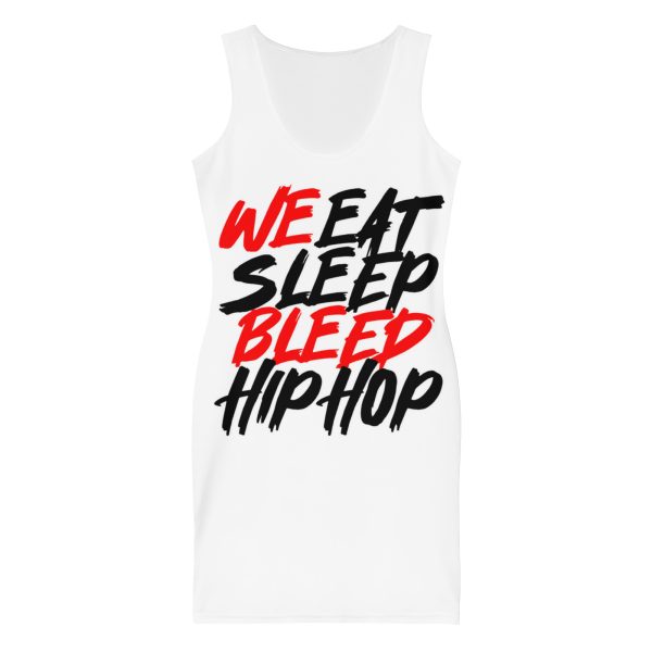 "EatSleepBleed" Bodycon dress