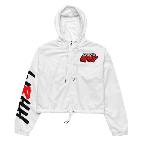 We Bleed Hip Hop Logo Women’s cropped windbreaker - Image 2