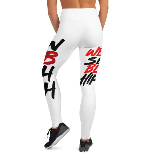 "EatSleepBleed" Yoga Leggings - Image 5