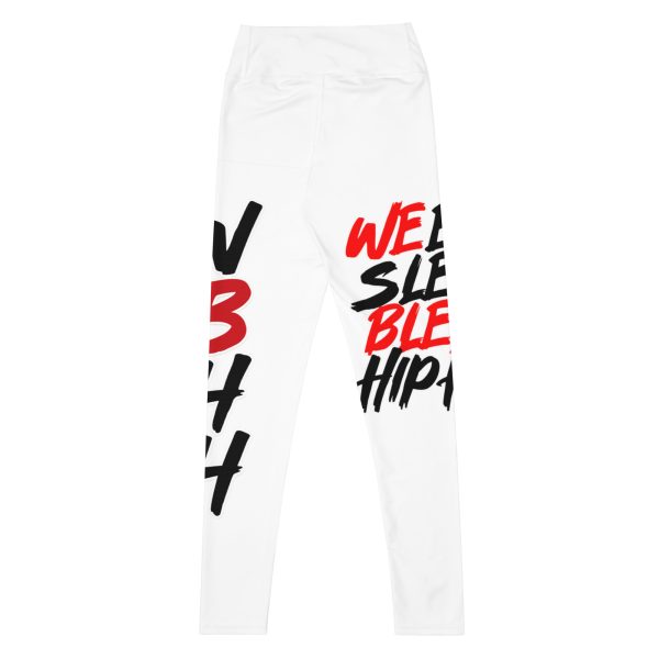 "EatSleepBleed" Yoga Leggings - Image 6