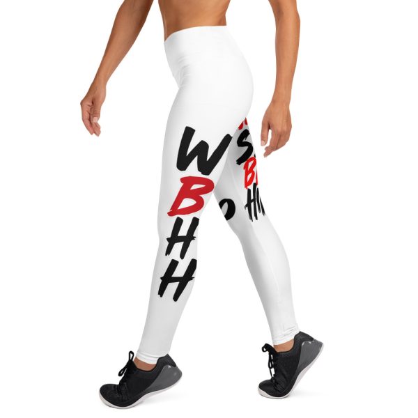 "EatSleepBleed" Yoga Leggings - Image 3