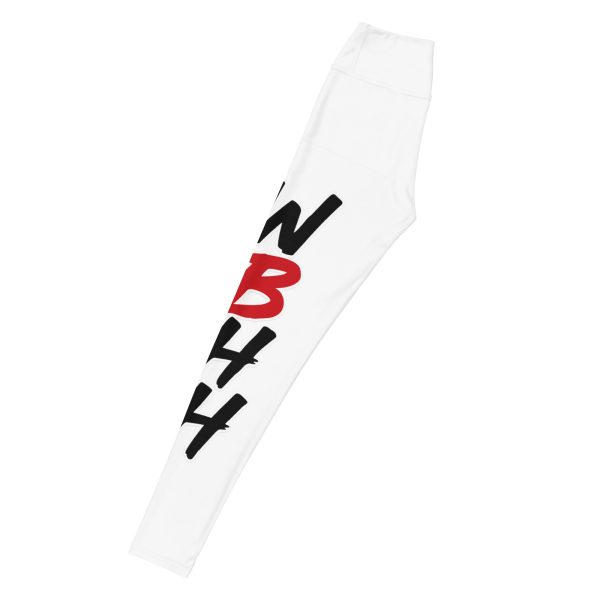 "EatSleepBleed" Yoga Leggings - Image 7