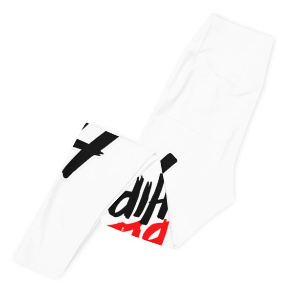 "EatSleepBleed" Yoga Leggings - Image 8