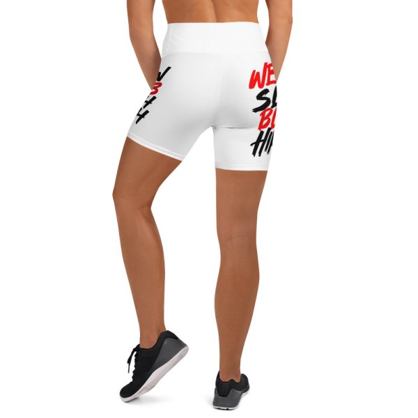 "EatSleepBleed" Yoga Shorts - Image 5