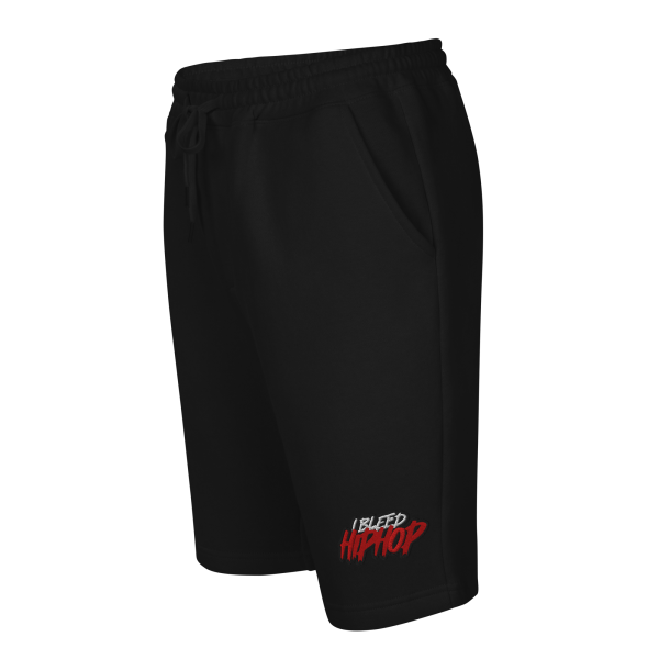 I Bleed Hip Hop Logo (Embroidered) Men's fleece shorts - Image 2