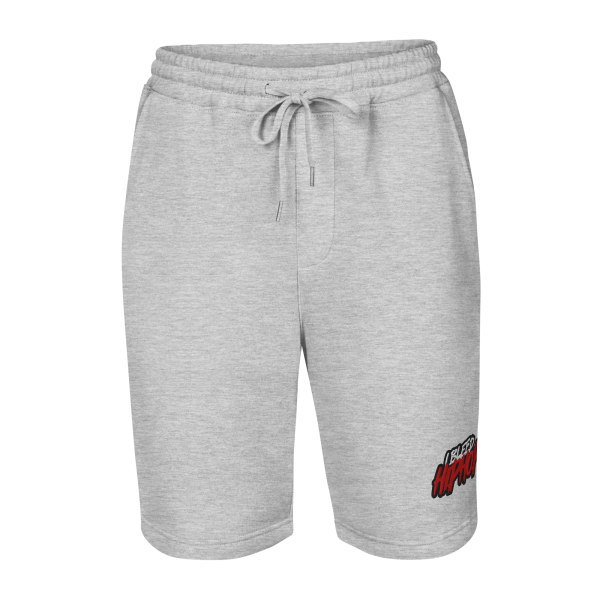 I Bleed Hip Hop Logo (Embroidered) Men's fleece shorts - Image 3