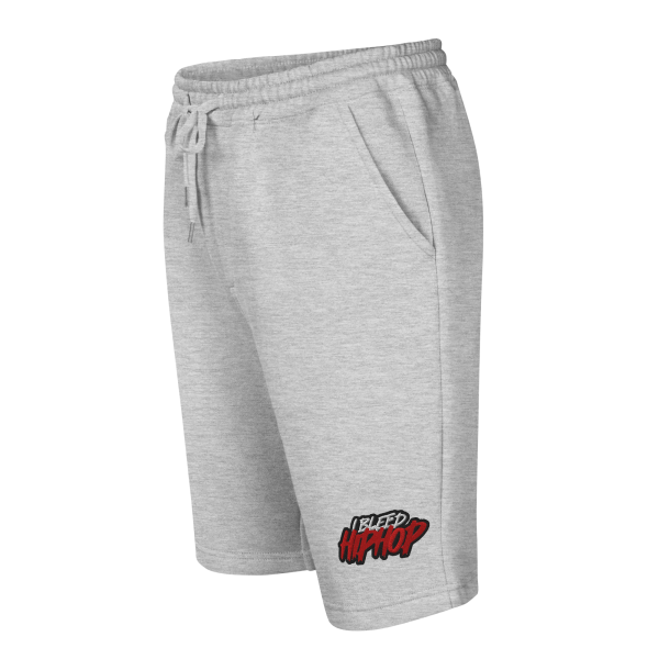 I Bleed Hip Hop Logo (Embroidered) Men's fleece shorts - Image 4