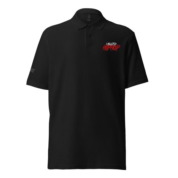 I Bleed Hip Hop Logo Unisex pique polo shirt