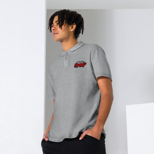 I Bleed Hip Hop Logo Unisex pique polo shirt - Image 7