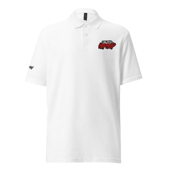 I Bleed Hip Hop Logo Unisex pique polo shirt - Image 4