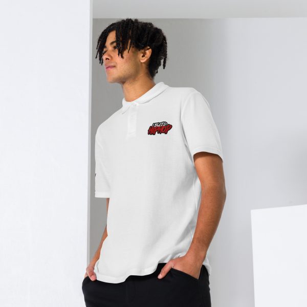 I Bleed Hip Hop Logo Unisex pique polo shirt - Image 8