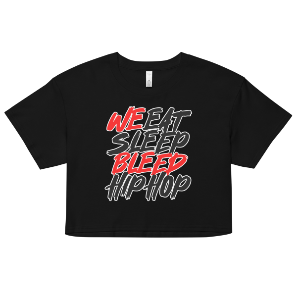 "EatSleepBleed" Women’s crop top