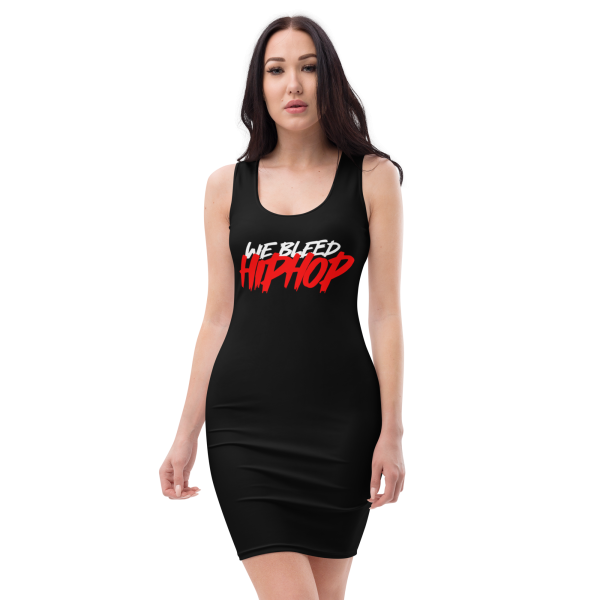 Black WBHH Logo Bodycon Dress