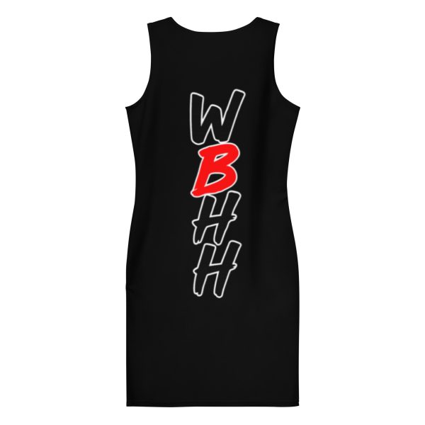 Black "EatSleepBleed" Bodycon Dress - Image 3