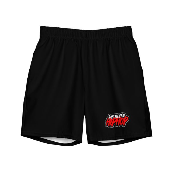 Black WBHH Logo Swim Trunks