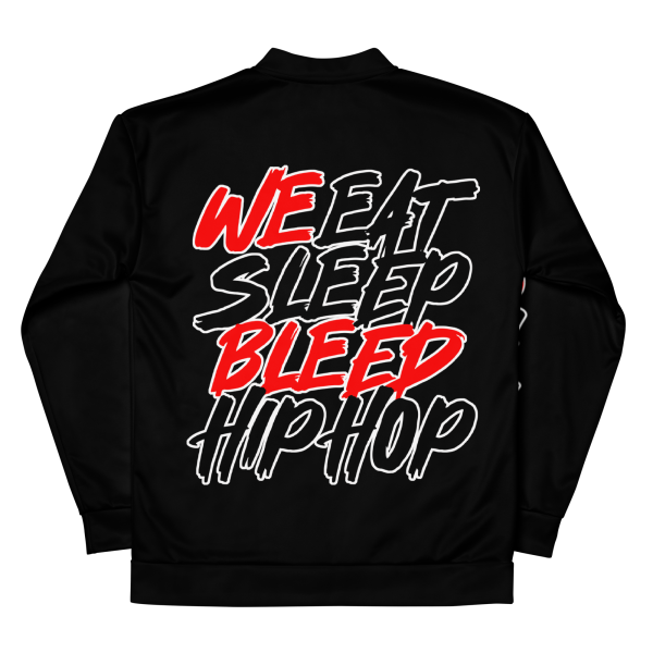 Black Logo Mashup Bomber Jacket - Image 2