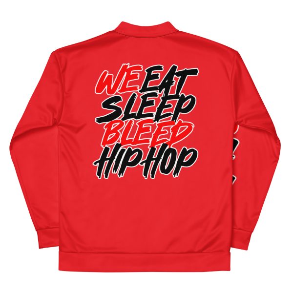 Red Logo Mashup Bomber Jacket - Image 2