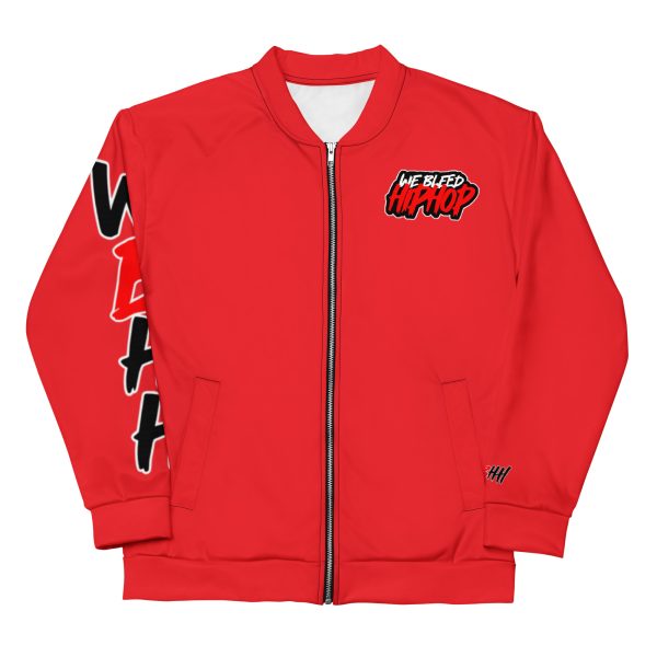Red Logo Mashup Bomber Jacket