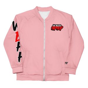 Pink Logo Mashup Bomber Jacket
