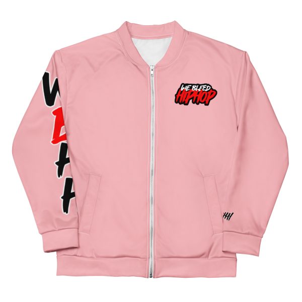 Pink Logo Mashup Bomber Jacket