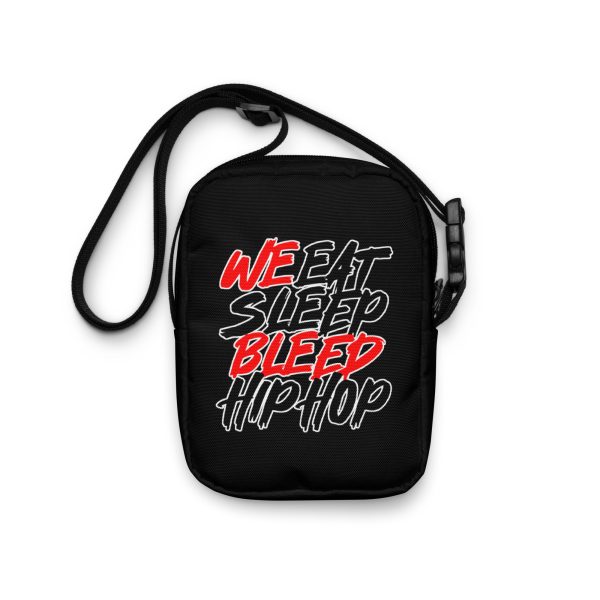 Black "EatSleepBleed" Utility crossbody bag - Image 3