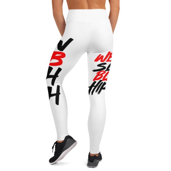 "EatSleepBleed" Yoga Leggings - Image 5
