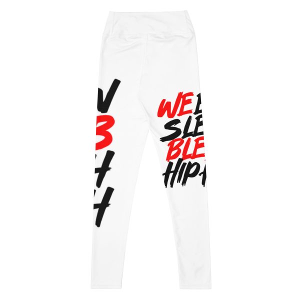 "EatSleepBleed" Yoga Leggings - Image 7