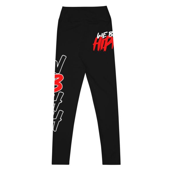 Black WBHH Logo Yoga Leggings - Image 2