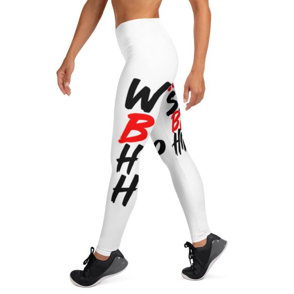 "EatSleepBleed" Yoga Leggings - Image 3