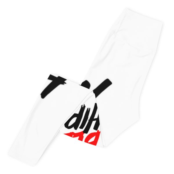 "EatSleepBleed" Yoga Leggings - Image 9