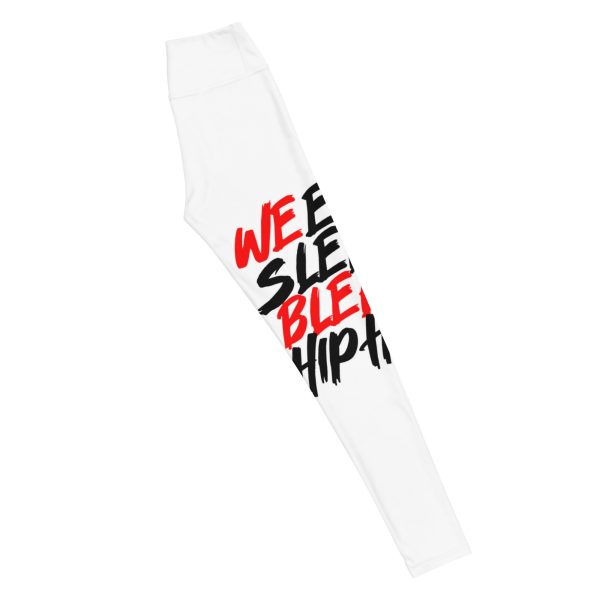 "EatSleepBleed" Yoga Leggings - Image 10