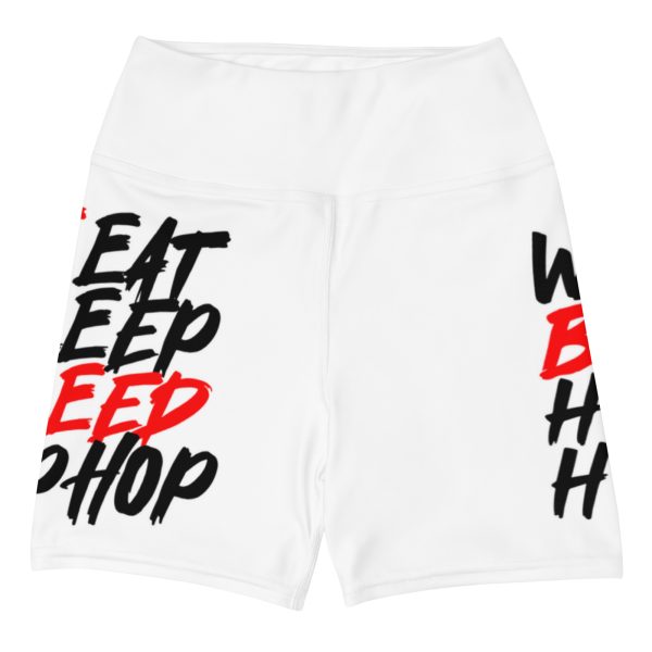 "EatSleepBleed" Yoga Shorts