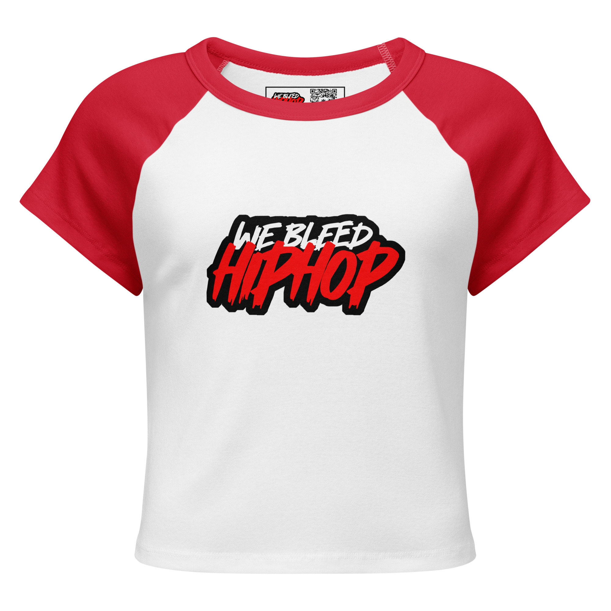 WBHH Logo Women’s micro rib raglan baby tee - Image 3